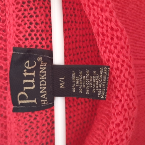 Coral red sweater - Picture 3 of 4